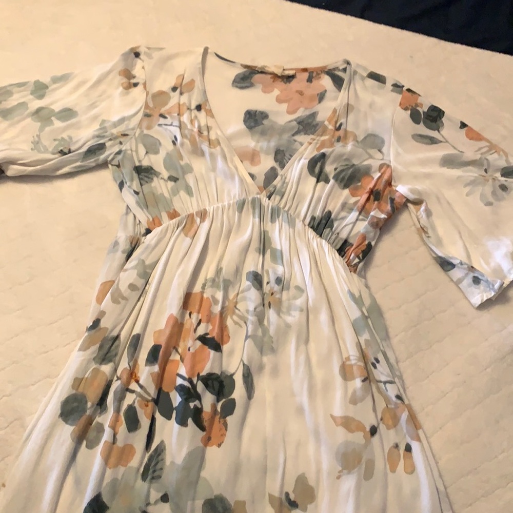 Love stitch mini floral dress